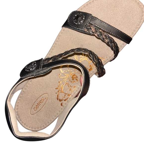 Aetrex dark grey Leather Sandals - Picture 5 of 7